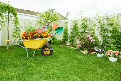 Gardener Barnet team working on a garden project